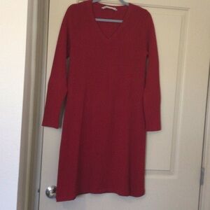 Athleta Red Long Sleeve Dress